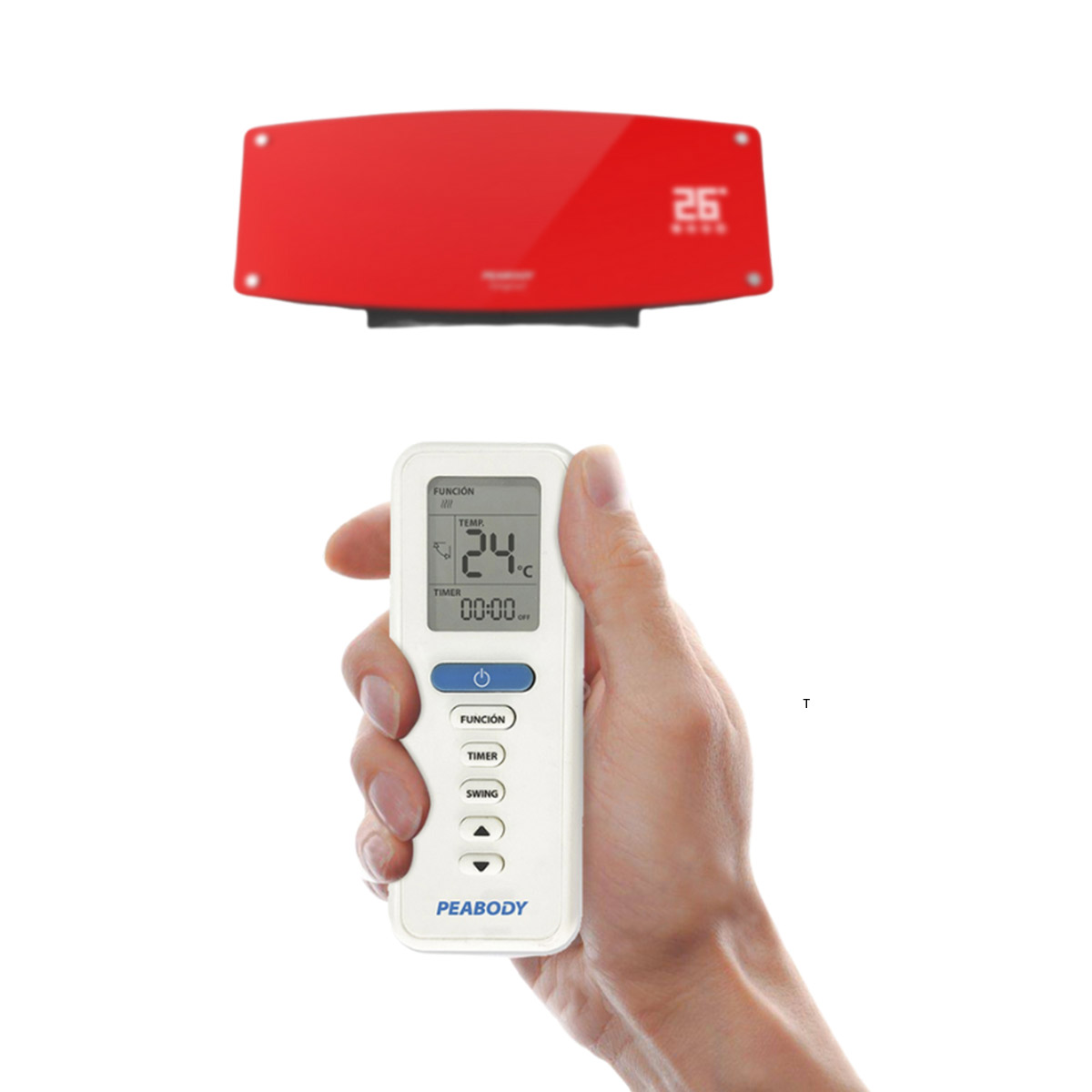 Caloventor Para Pared Split Dos velocidades 2000W Peabody PE-CV20R - Pireo Caloventor Para Pared Split Dos velocidades 2000W Peabody PE-CV20R - Pireo