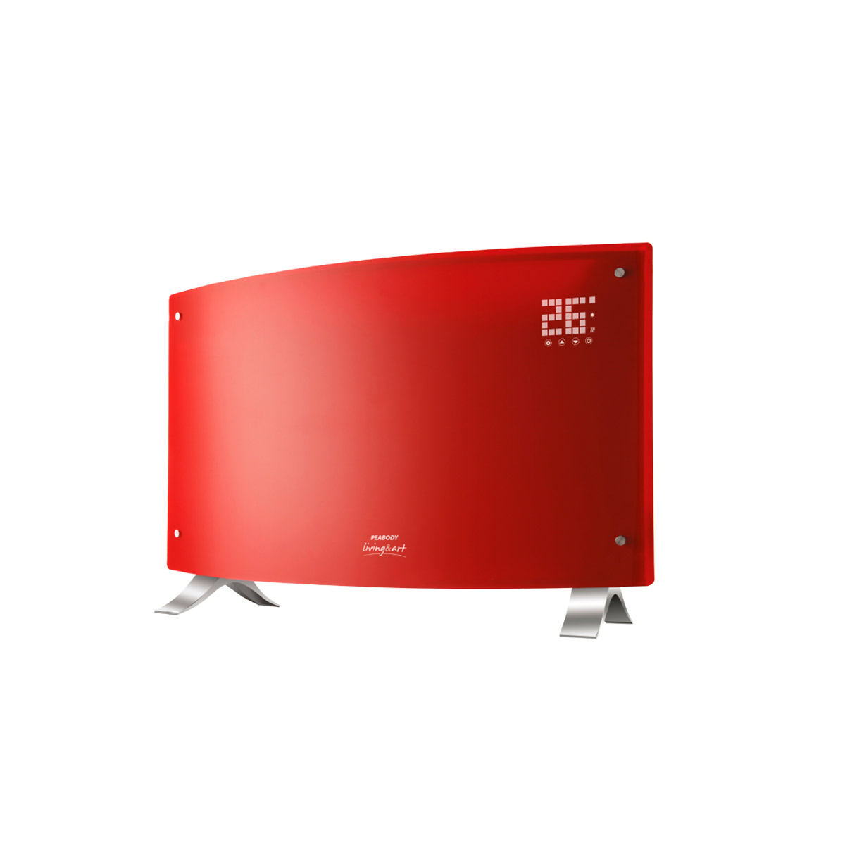 Vitroconvector Digital Vidrio Curvo Con Control 2000W Peabody PE-VQDL20R - Pireo Vitroconvector Digital Vidrio Curvo Con Control 2000W Peabody PE-VQDL20R - Pireo