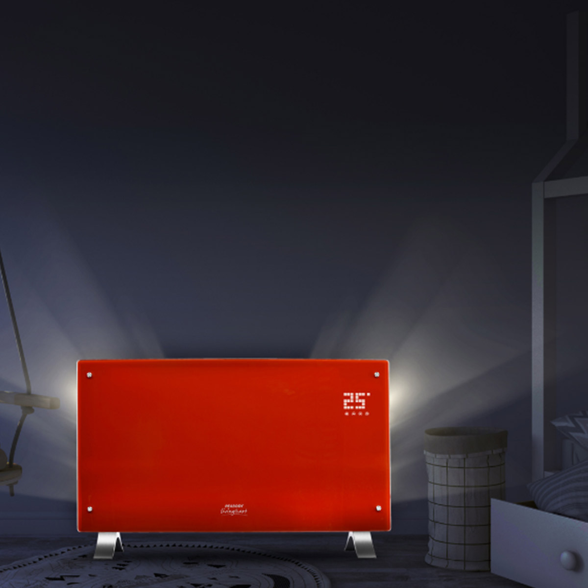 Vitroconvector Digital Vidrio Curvo Con Control 2000W Peabody PE-VQDL20R - Pireo Vitroconvector Digital Vidrio Curvo Con Control 2000W Peabody PE-VQDL20R - Pireo