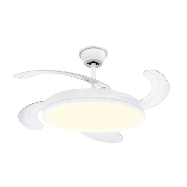 Ventilador De Techo Blanco Con Luz Led 65 W Peabody PE-VTRDC410B - Pireo