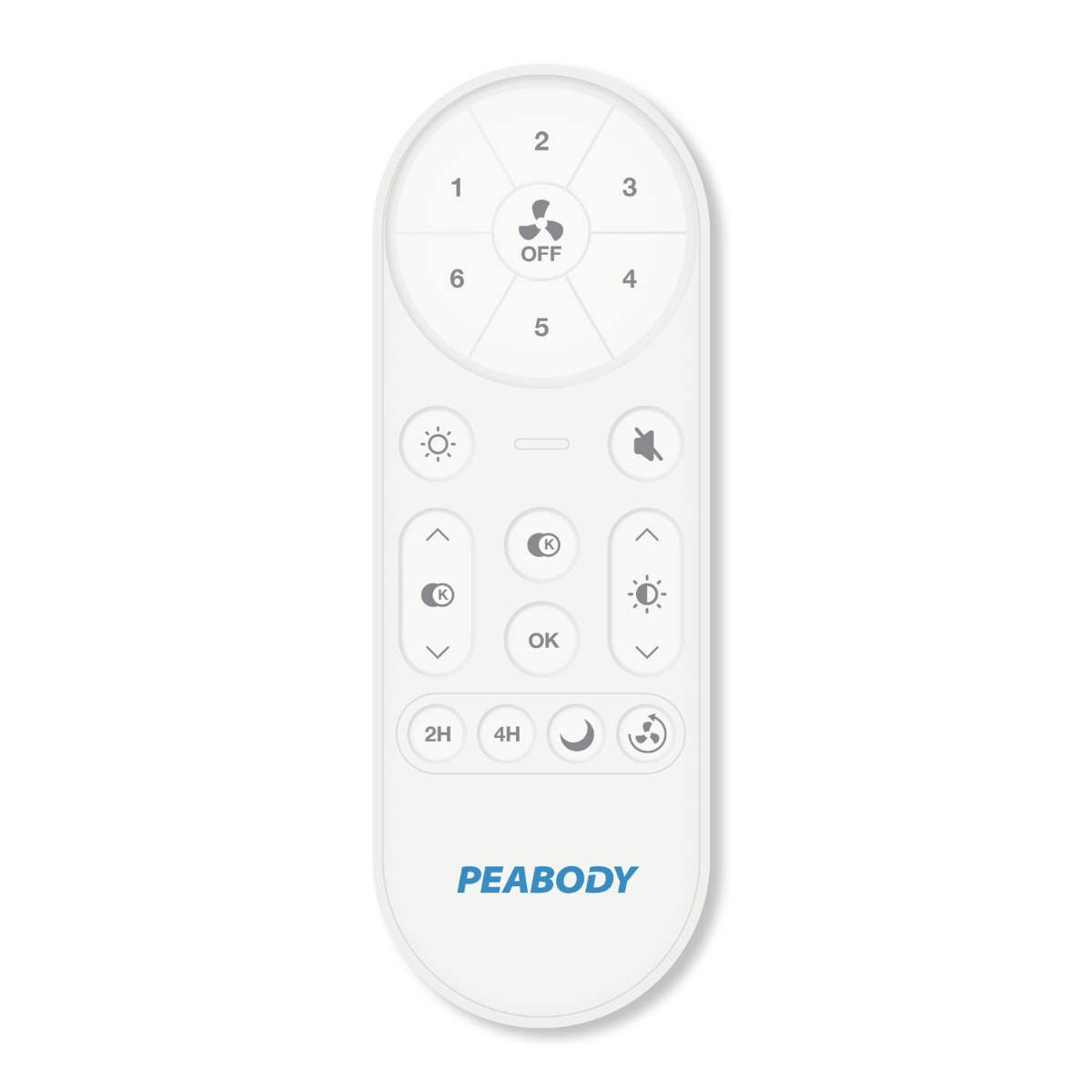 Ventilador De Techo Platil Retráctil 6 Niveles Peabody PE-VTRDC425S - Pireo