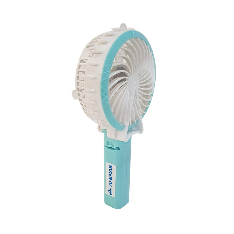 Ventilador USB Celeste Portátil De Mano Recargable Atenas USB-PR-CELESTE - Pireo Ventilador USB Celeste Portátil De Mano Recargable Atenas USB-PR-CELESTE - Pireo