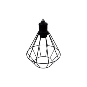 Lampara Jaula Diamante Vintage Negro 30 W Capobianco V35358