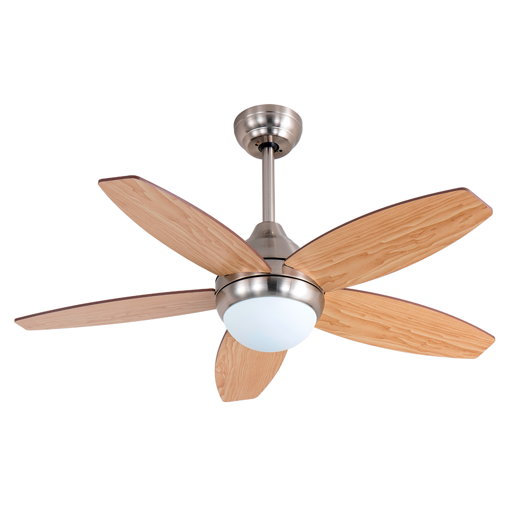 Ventilador De Techo 5 Aspas De Madera 2 Tonos Con Luz LED Liliana VTHM315R - Pireo